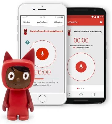 Tonies Kreativ-Tonie, Rot/dunkelbraun 4 Tonies Kreativ-Tonie, Rot/dunkelbraun – Bild 2